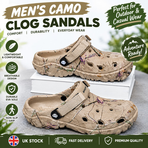 New men camo - camo, crocs