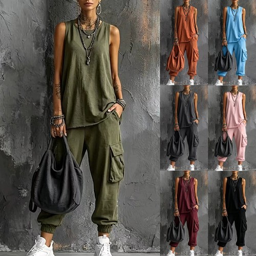 2pcs women tracksuit summer - women,