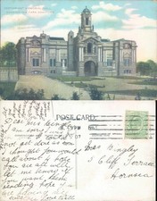 Cartwright Memorial Hall in Manningham Park Bradford 1907 postmark Architecture