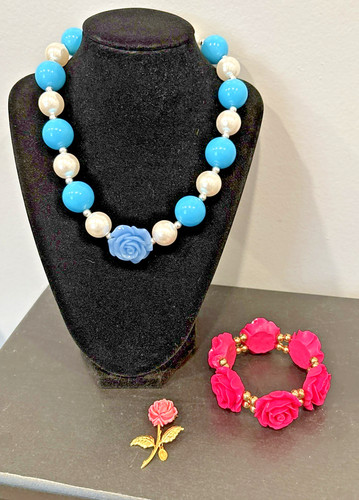 Chunky bubblegum necklace - bubblegum,