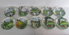 8 Wedgwood Decorative Colin Newman Country Panorama Plates Plus Two Duplicates