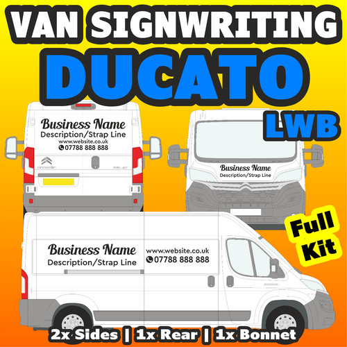 Fiat ducato van sign writing - fiat,
