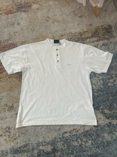Rohan Mens Collarless White VTG T Shirt. Medium. Made In UK. . MR24951