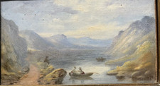 Loch Goil-Small Scotland Highland Landscape-Oil on Card-James Brash Miller 