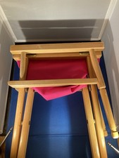 Wood Frame Canvas Classic Height Directors-Chair Missing Back Piece