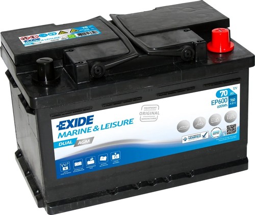 Exide ep600 dual - exide, battery