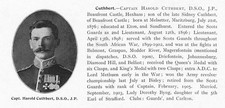 Captain Harold Cuthbert of