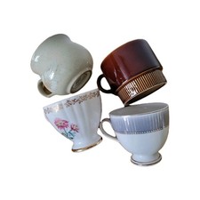 Vintage tea cups mixed - vintage,
