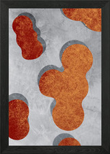 Gold Circle Pattern Framed