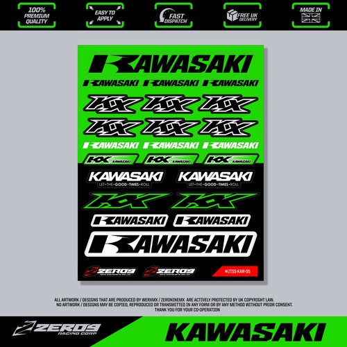 Kawasaki stickers motocross - stickers,,
