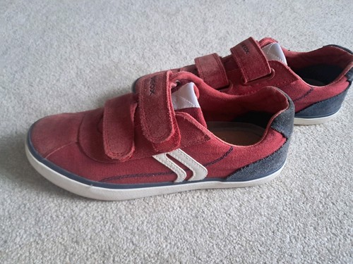 Geox boys red suede - red,