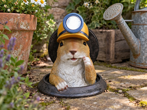 Solar meerkat miner garden - solar,