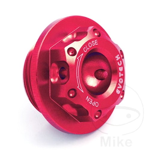 Evotech oil filler cap red - evotech,