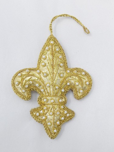 Gold zardozi style fleur - style, de