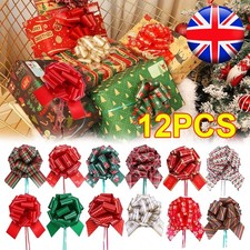 12PCS Christmas Pull Bows Large Gift Bow Ribbon for X'mas Present Gifts Wrapping
