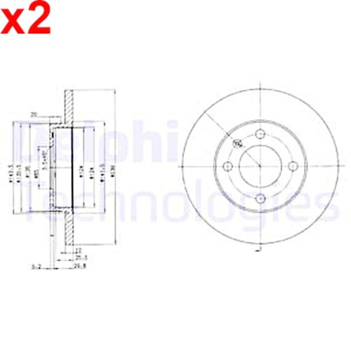 Delphi brake disc for - disc,