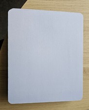 Fabric 5mm 24cm x 20cm  Mouse Mat Pad Non Slip Foam White