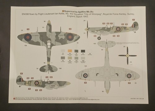 Airfix spitfire 1xc - mk.1xc,