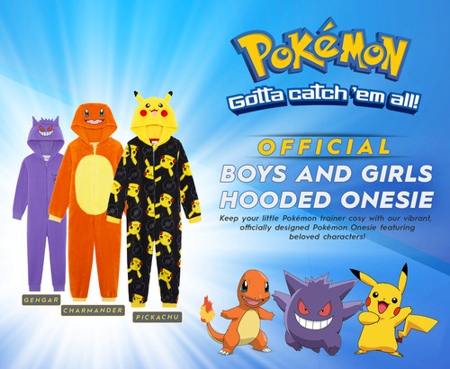Boys pokemon 1onesie hood - boys,