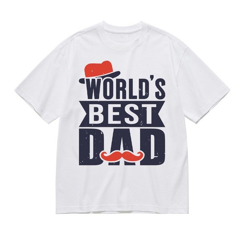 World best dad - best, t-shirt