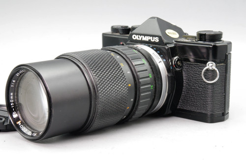 Black olympus 35mm slr - black, om‑1