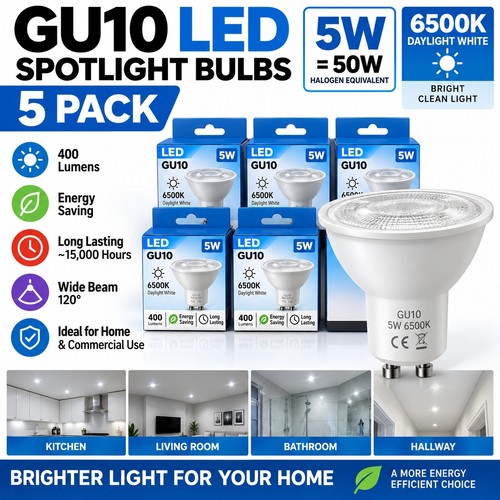 Gu10 led light bulbs 5w - bulbs,