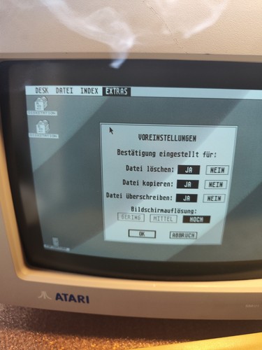 Atari sm124 monitor - b/w, monitor,