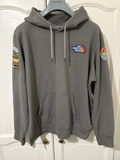 The North Face Mens Patch Overhead Hoodie Grey Size XL Model A55UG