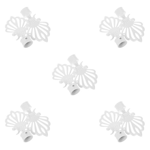 10pcs white iron curtain rod - 10pcs,