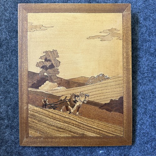 Vintage marquetry inlaid - , wood