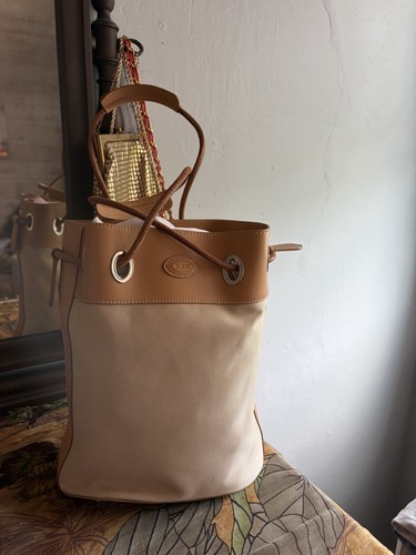 Tod vintage canvas leather - tod’s,