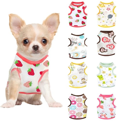 Summer dog vest cartoon - vest,
