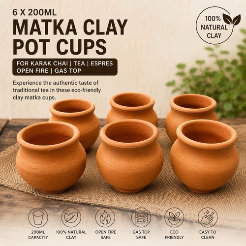200ml matka clay - x, pot