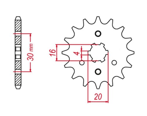 Grosskopf front sprocket 517 - sprocket,