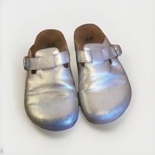 silver mules / sandals size 28