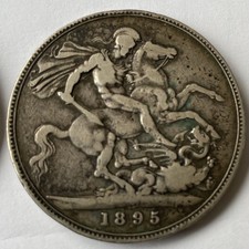 1895 victorian silver crown - silver,