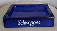  Vintage SCHWEPPES Collectable Ashtray For Home Bar Mancave. Chip On Base. 