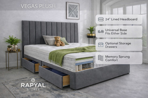 Luxury plush divan bed - divan, +