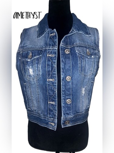 Amethyst distressed dark wash - amethyst,