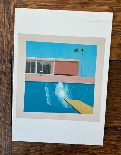 David hockney postcard - hockney,