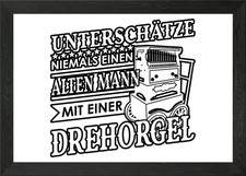 Barrel Organ Musicians Framed