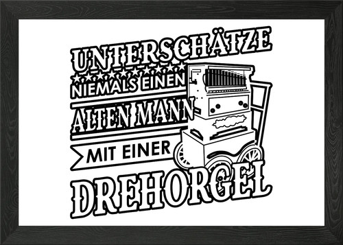 Barrel organ musicians framed - organ,