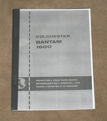 Colchester bantam 1600 - bantam, mk2