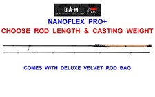 NEW DAM NANOFLEX PRO+ PREDATOR SPINNING ROD SEA COARSE FISHING PIKE BASS TROUT