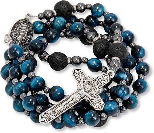 Men blue tiger eye catholic - tiger,