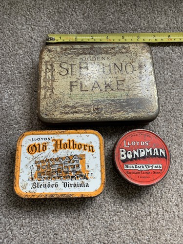 Set vintage tobacco tins - set, of