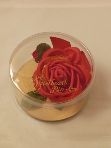 Vintage handcrafted red rose - vintage,