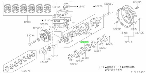 Bearing crankshaft for - crankshaft,