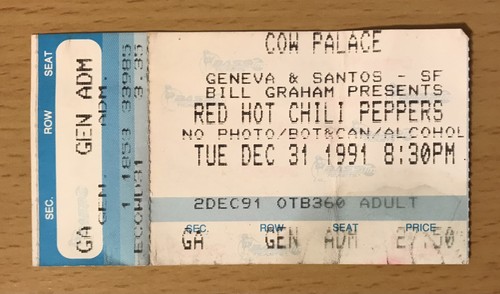 1991 red hot chili peppers - hot,