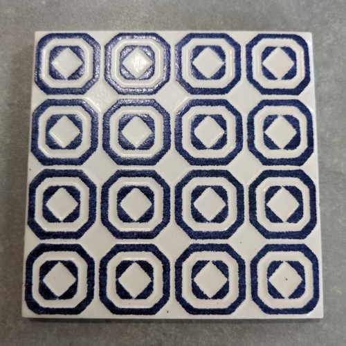 10cm square blue - blue, &